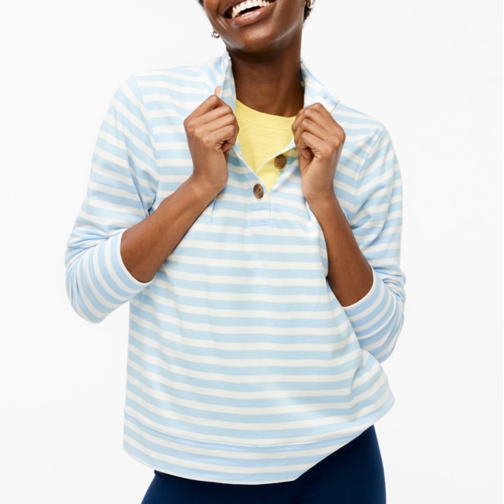 ISO J.Crew Striped Button Up Sweater